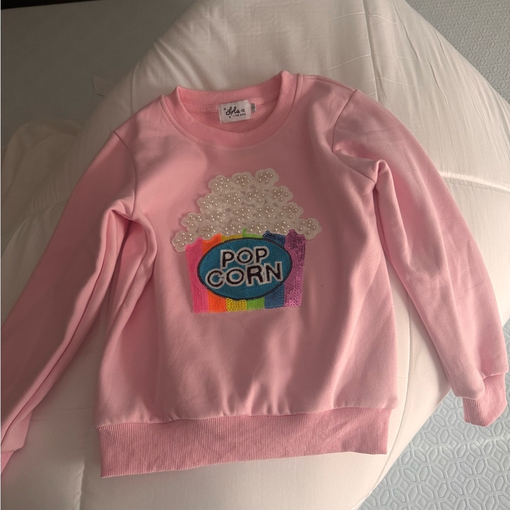 Lola + The Boys Pearls and Popcorn Sweatshirt